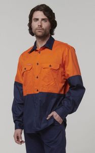 CORE HV LONG SLEEVE LW SPLICED VENTED DRILL SHIRT