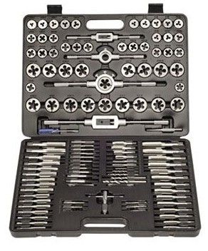 TAP & DIE SET METRIC SAE 115PCE SABER
