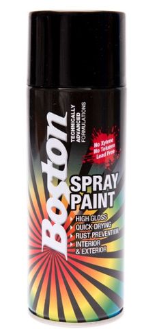 BOSTON ENAMEL PAINT AEROSOL 250GM PRIMER GREY (12)