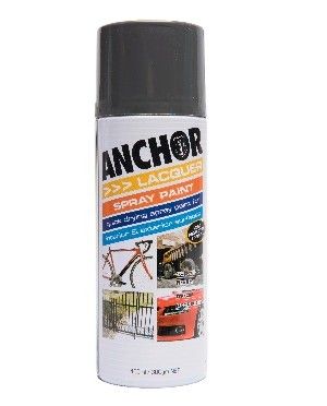 ANCHOR PAINT AEROSOL MATT BLACK 300G