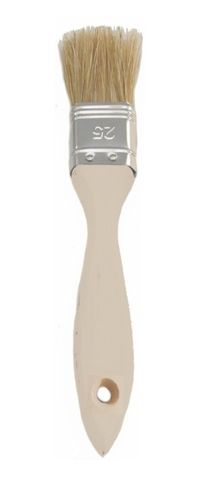 PAINT BRUSH ECONOMY WOODEN HANDLE WHITE BRISTLE 12MM (12)