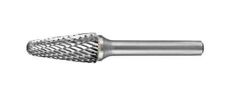 BURR CARBIDE TAPERED RADIUS END 1/2 X 1 X 1/4shk