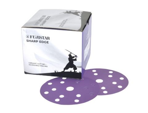 Disc Fujistar Purple Ceramic Paper Backed 15H 150mm x G600 (100)