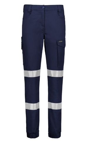 SYZMIK Womens Essential Stretch Taped Cargo Pant - Cuffed
