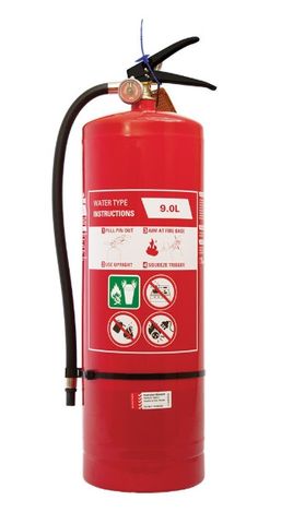 AIR WATER EXTINGUISHER 9LT C/W WALL BRACKET