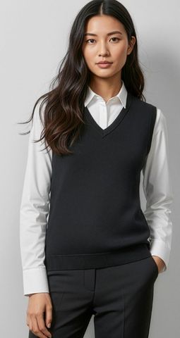 Womens V-Neck Knit Vest