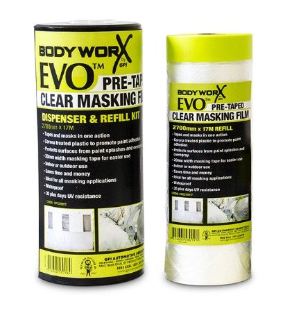 Hand Held Masking Film: 2.7M x 17M + Dispenser