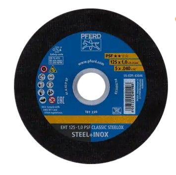 Cutting Disc 125mm x 1.0mm x 22.2mm Classic Steelox PFERD