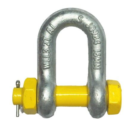 SHACKLE DEE GRADE 2 SAFETY GALV 6.5T 504522