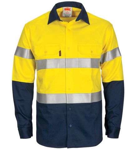 Paton Saint Flame Retardant 2 Tone Cotton Shirt with 3M F/R Tape - L/S
