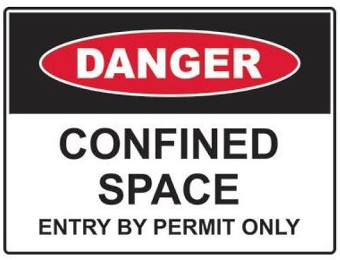 Sign SA Label 450x300 Confined Space