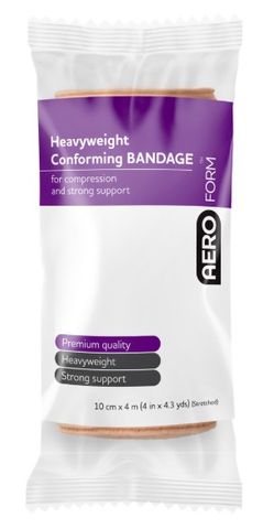 Aeroform Heavy Weight Conforming Bandage 10cm x 4m Individual