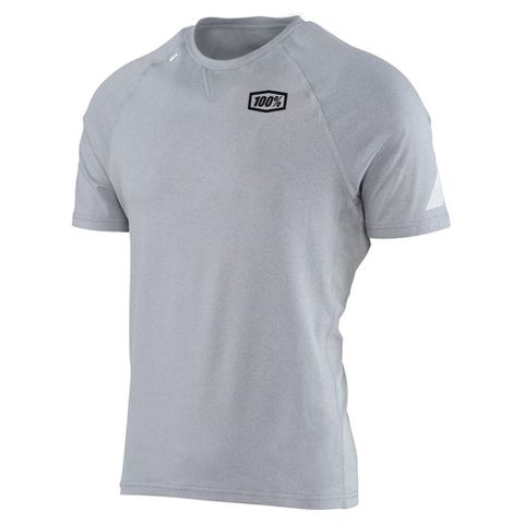 100% Mens Relay Silver Tech T-Shirt