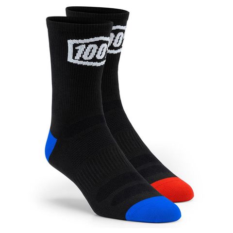 100% Terrain Black Socks