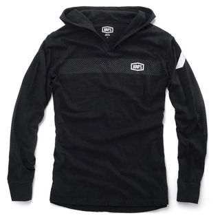 ONE-36011-001-10 GRAVEL HOODED SWEATSHIRT BLK SM