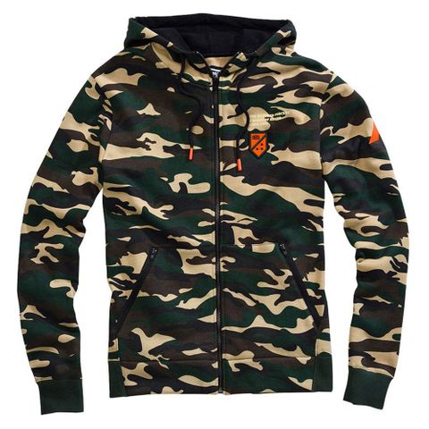 100% Interval Camo Zip Hoodie