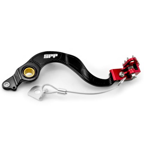 SPP-ASB-113 HON REAR BRAKE PEDAL RED TIP