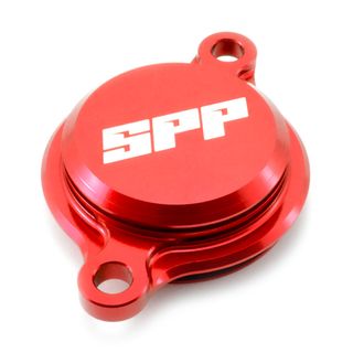 Spp Oil Filter Cover Yamaha Yz250-450F/Fx Wr250-450F Red