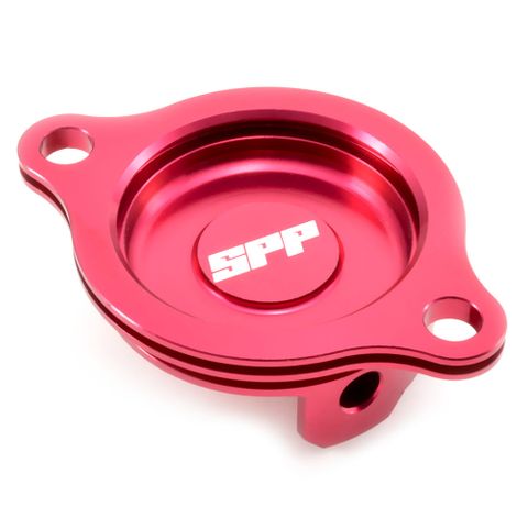 SPP-ASOC-08 OIL FILTER COVER RED