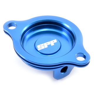 Spp Oil Filter Cover Honda Crf250R Blue