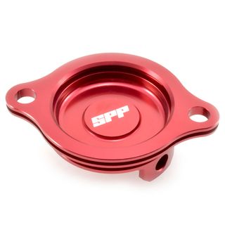 Spp Oil Filter Cover Honda Crf150R Red