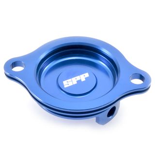 Spp Oil Filter Cover Honda Crf150R Blue