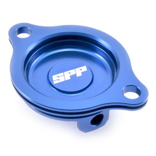 Spp Oil Filter Cover Honda Crf250R/X Blue