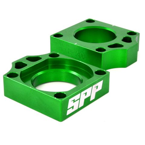 Spp Axle Block Kawasaki Kx125-450/F Green