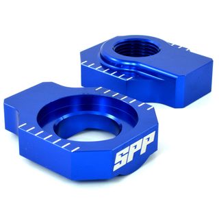 SPP Axle Block Various KTM 125-450SX/SXF Blue