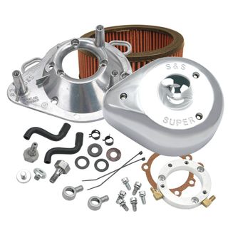 S&S Teardrop Air Cleaner Kit For 2001-'17 Hd Stock Efi Big Twin (Except Throttle By Wire And Cvo) Models - Chrome