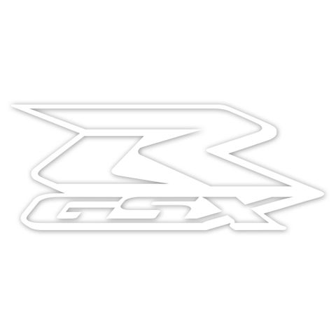 Factory Effex Die Cut Sticker 12" Suzuki Gsxr White