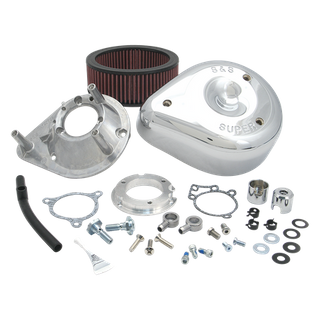 S&S Teardrop Aircleaner Kit For 2008-'17 Hd Twin Cam, 103, 110 Tri-Glide And Cvo Stock-Bore Throttle By Wire Models - Chrome