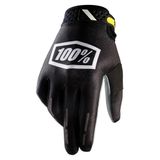 100% Ridefit Corpo Black Gloves