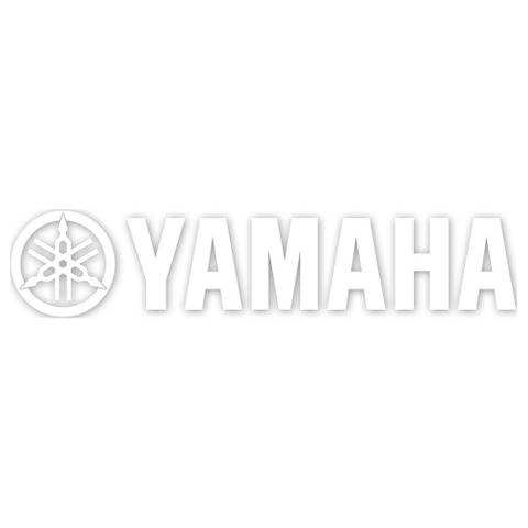 Factory Effex Die Cut Sticker 12" Yamaha White