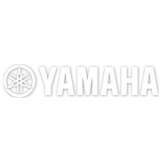 Factory Effex Die Cut Sticker 12" Yamaha White