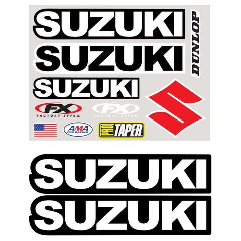 08-82410 SUZUKI IRON ON SPONSOR KIT