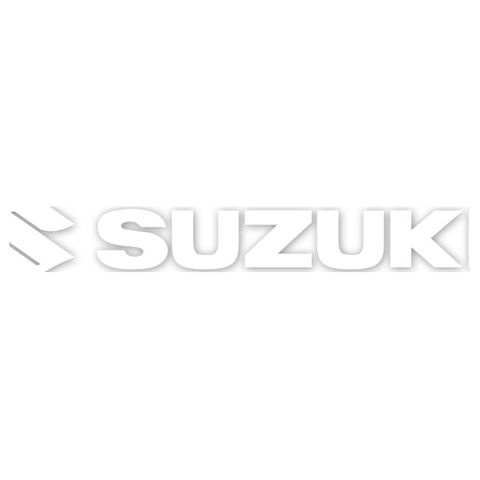 Factory Effex Die Cut Sticker 12" Suzuki White