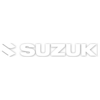 Factory Effex Die Cut Sticker 36" Suzuki White