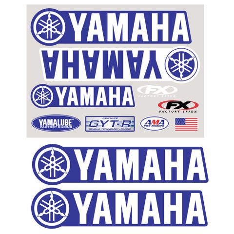 08-82210 YAMAHA IRON ON SPONSOR KIT