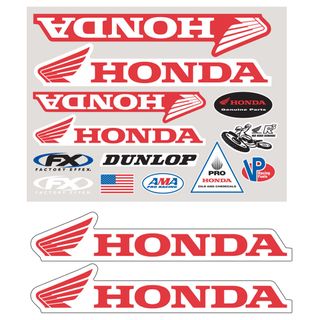 Factory Effex Iron-On Sponsor Kit Honda