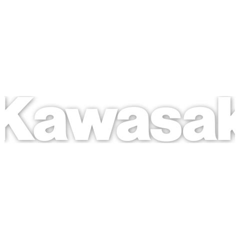 Factory Effex Die Cut Sticker 36" Kawasaki White