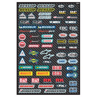 Factory Effex Oem Sticker Sheet Sport Bike Micro Sponsor