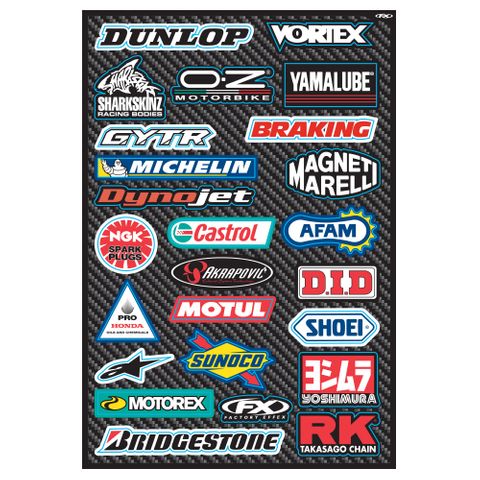 15-68800 SB SPONSOR/LOGO STICKER SHEETS