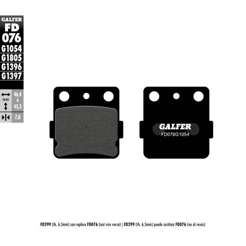 FD076G1054 GALFER HONDA CRF150R 07-25 SEMI-METALLIC