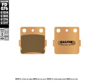 Galfer Hh Sintered Compound 3