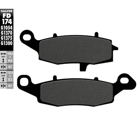 FD174G1054 SEMI-METALLIC COMPOUND LEFT SIDE ONLY