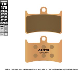 Galfer Hh Sintered Compound 16