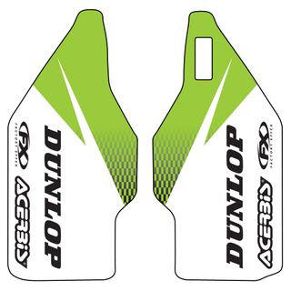 Factory Effex Fork Guards Kawasaki Kx125-500 94-03 Dunlop Logo