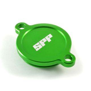 Spp Oil Filter Cover Kawasaki Kx450F Green