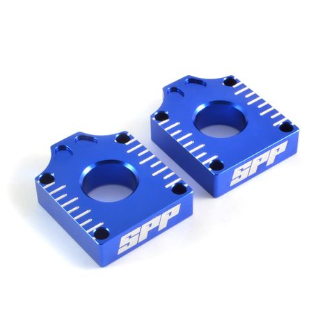 Spp Axle Block Yamaha Yz65 Blue